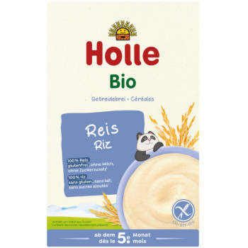 Holle Detská bio celozrnná obilná ryžová kaša od 5. mesiaca